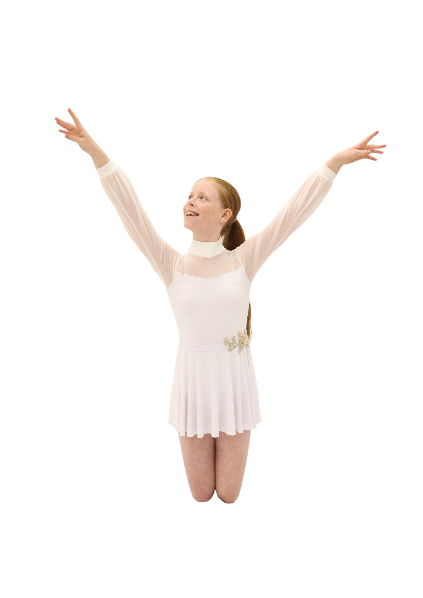 White Long Sleeve Dress