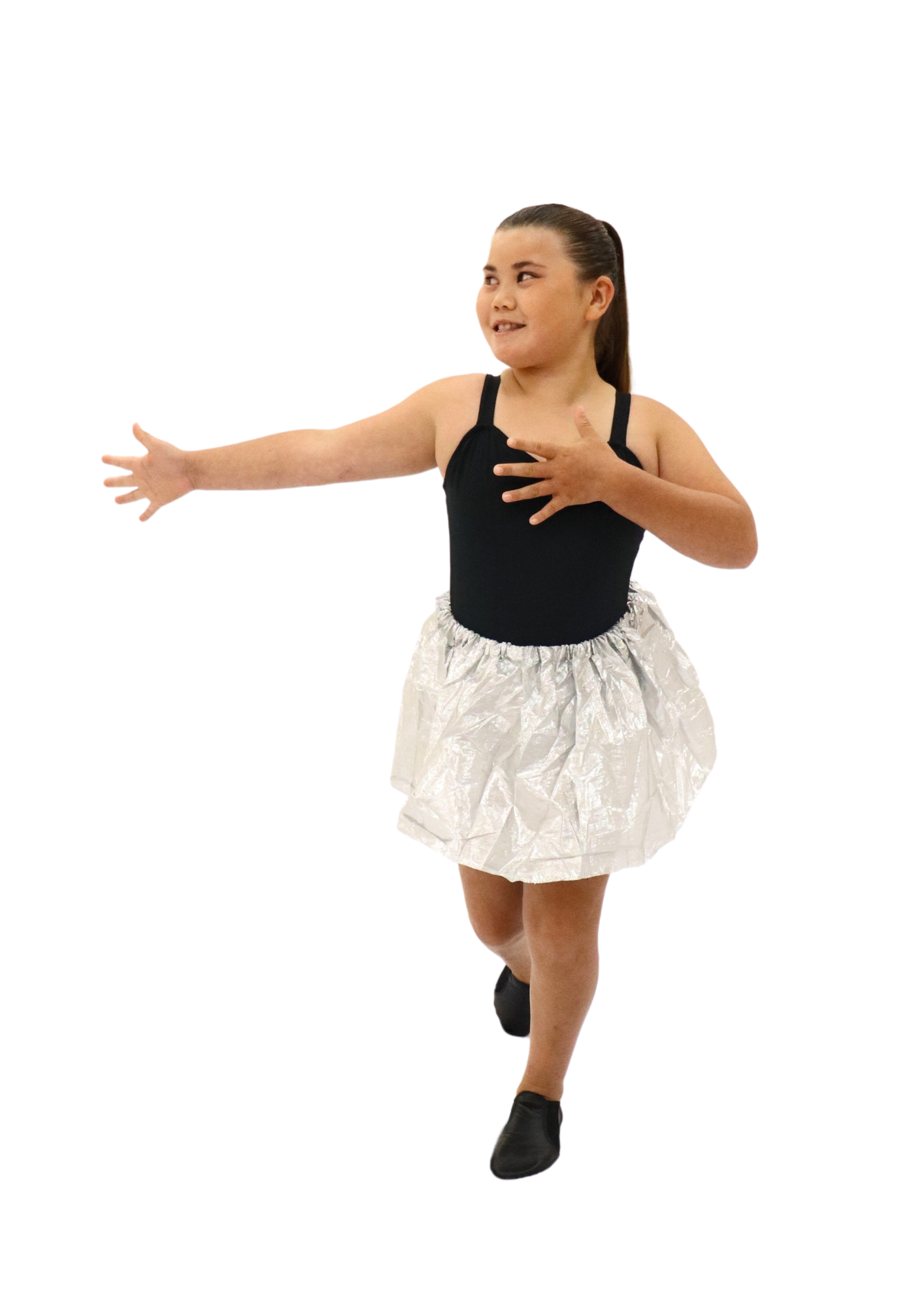 Metallic Silver Skirt