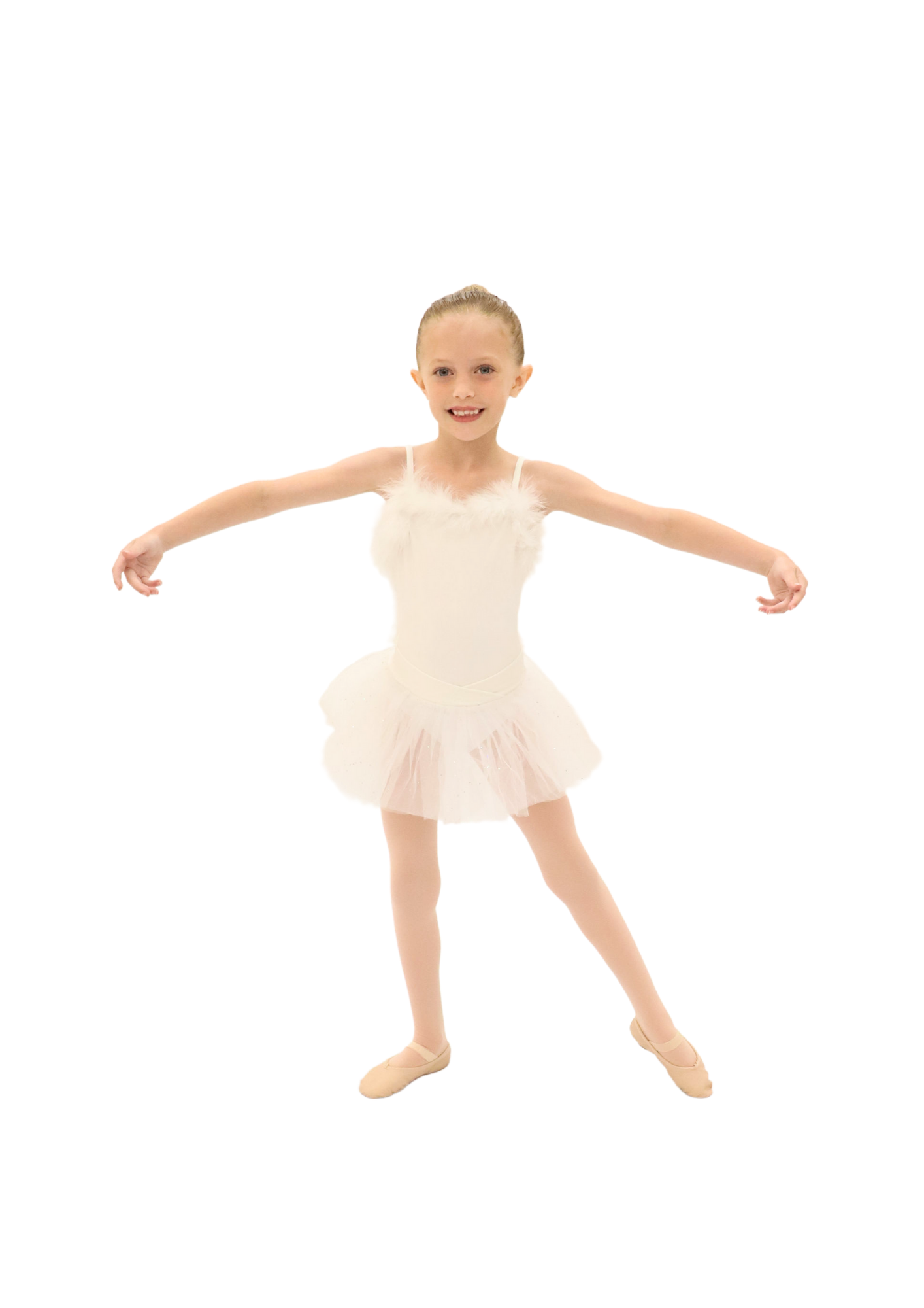 White with Silver Sparkle Tutus