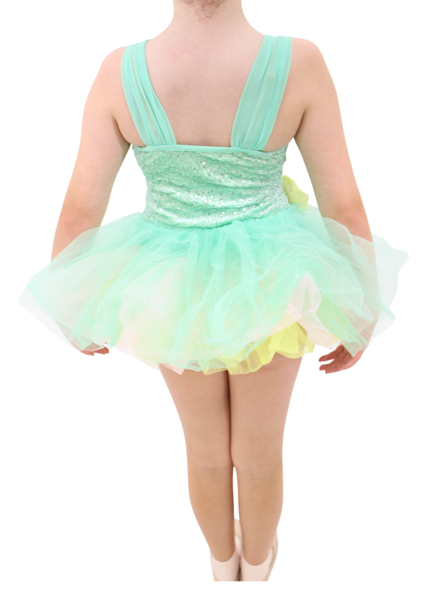 Yellow and Green Tutu Dress