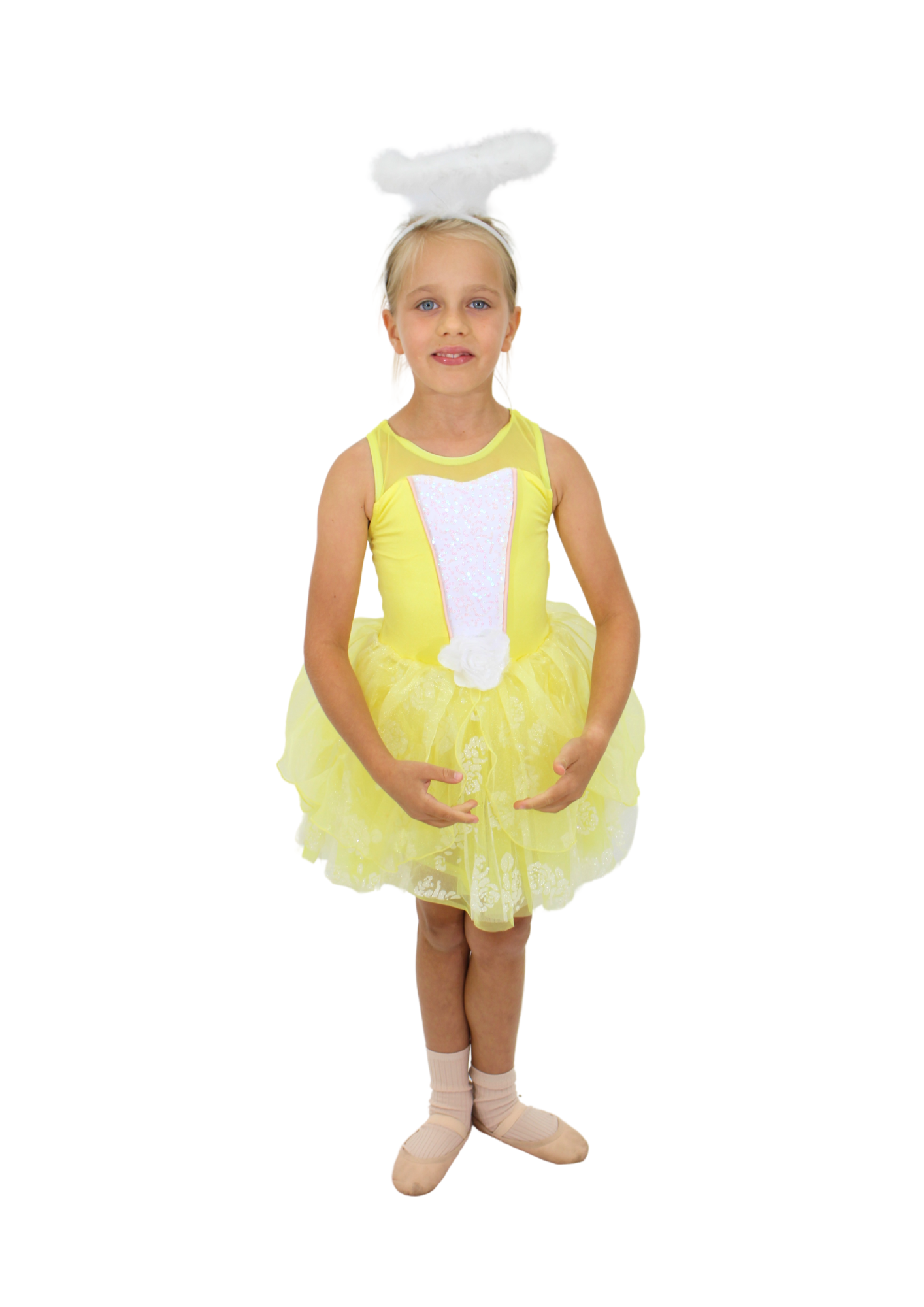 Yellow Floral Sparkle Tutu