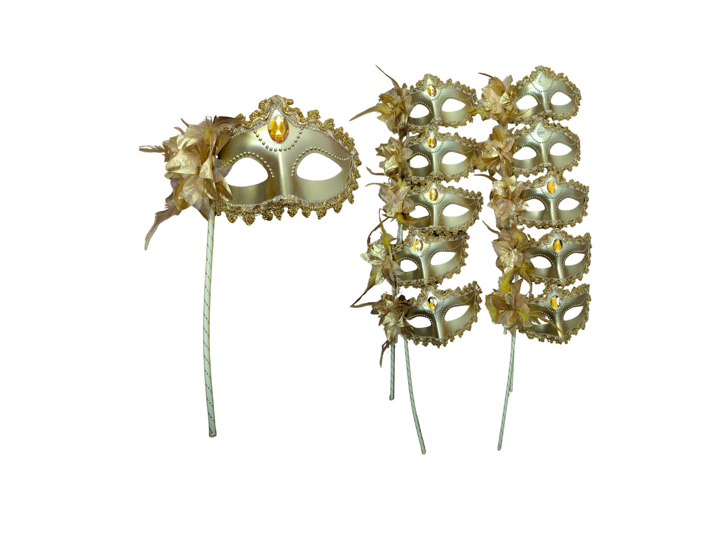 Gold Masquerade Masks