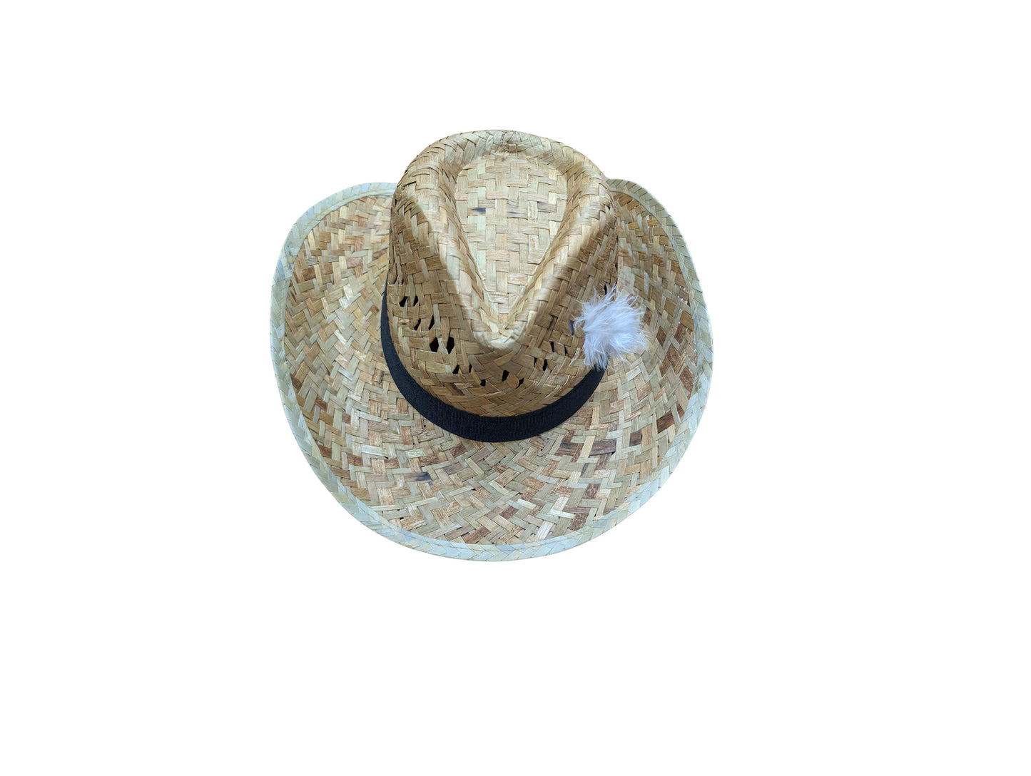 Straw Hat with Feather