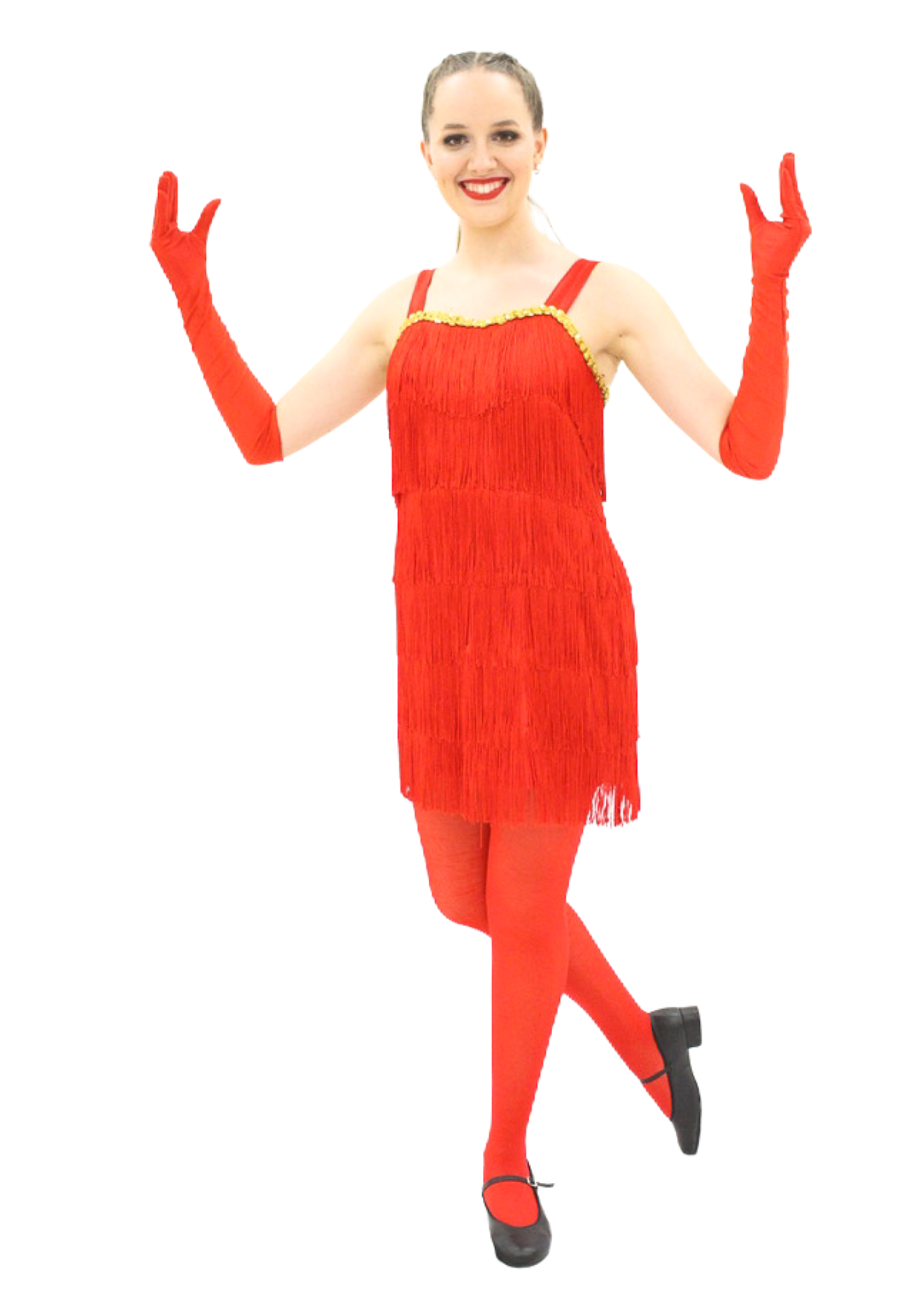 Red Tassel Salsa Dress