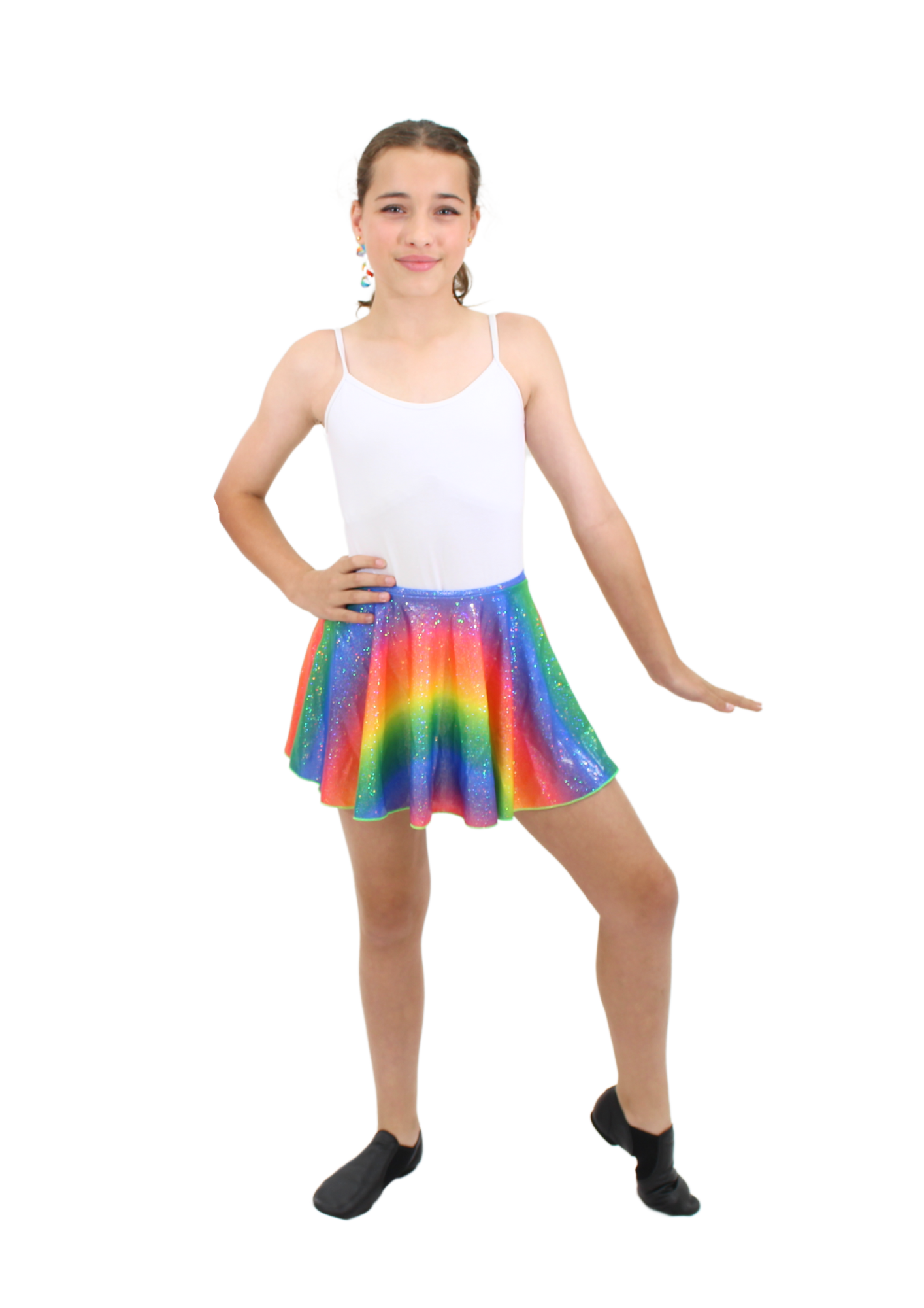 Rainbow circle skirt
