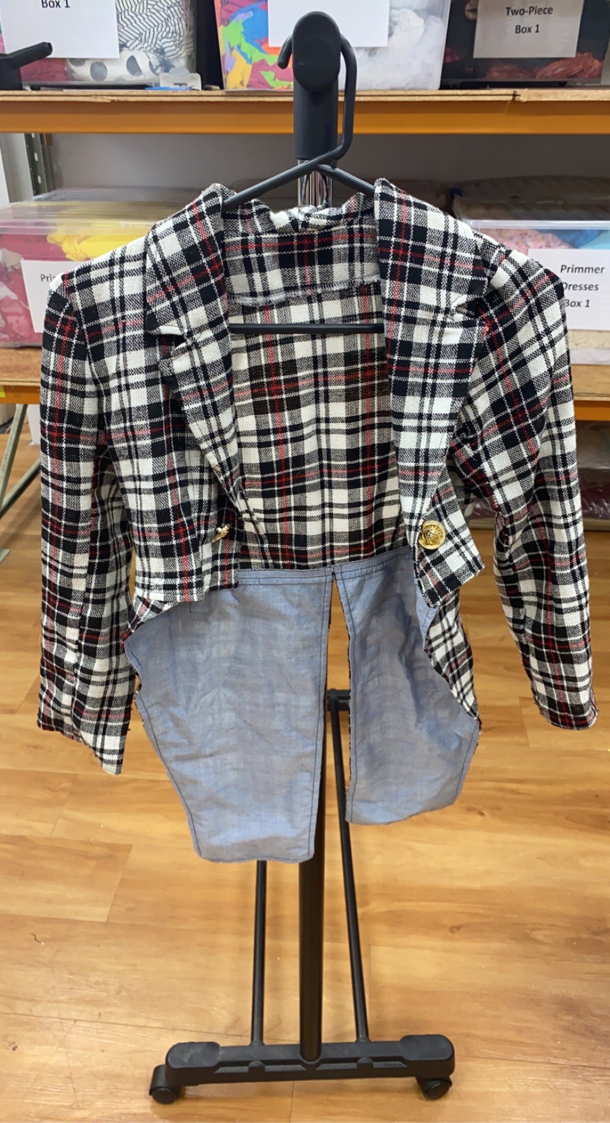 Red and Black Tartan Jacket