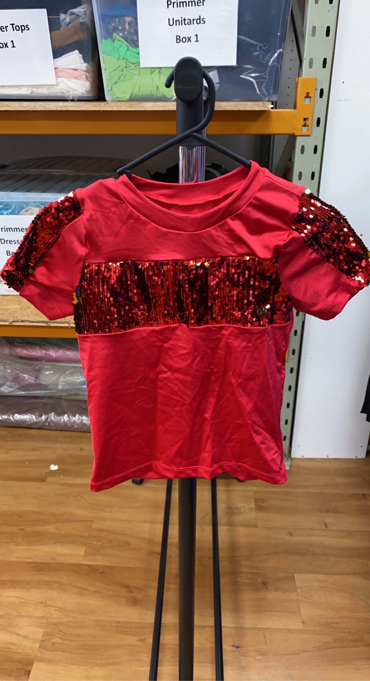 Sequin Red Top
