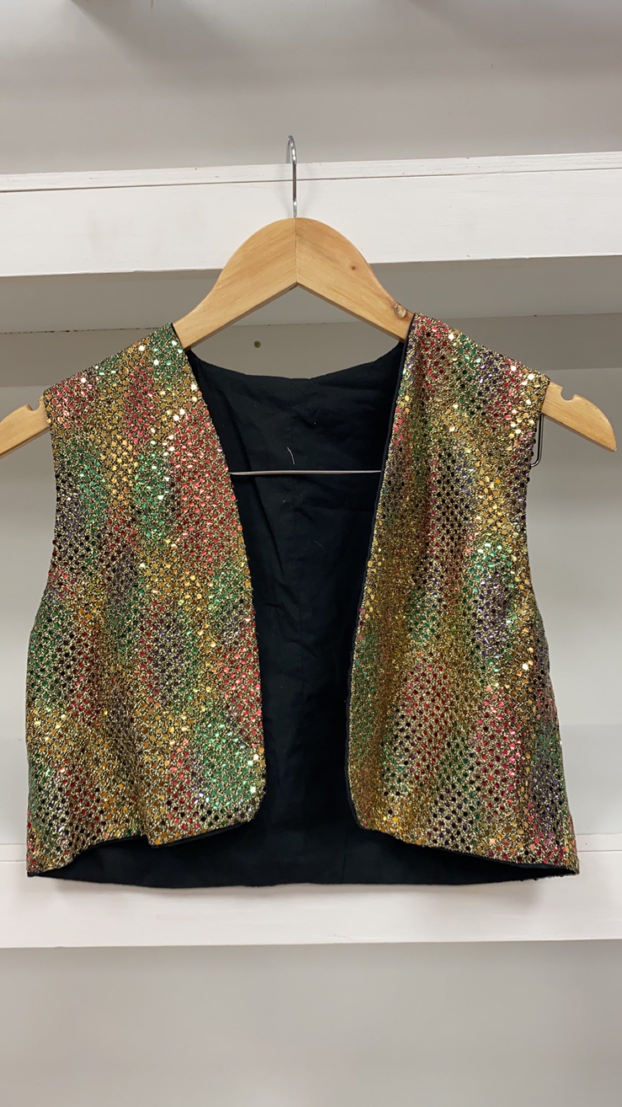 Gold Sequin Vest