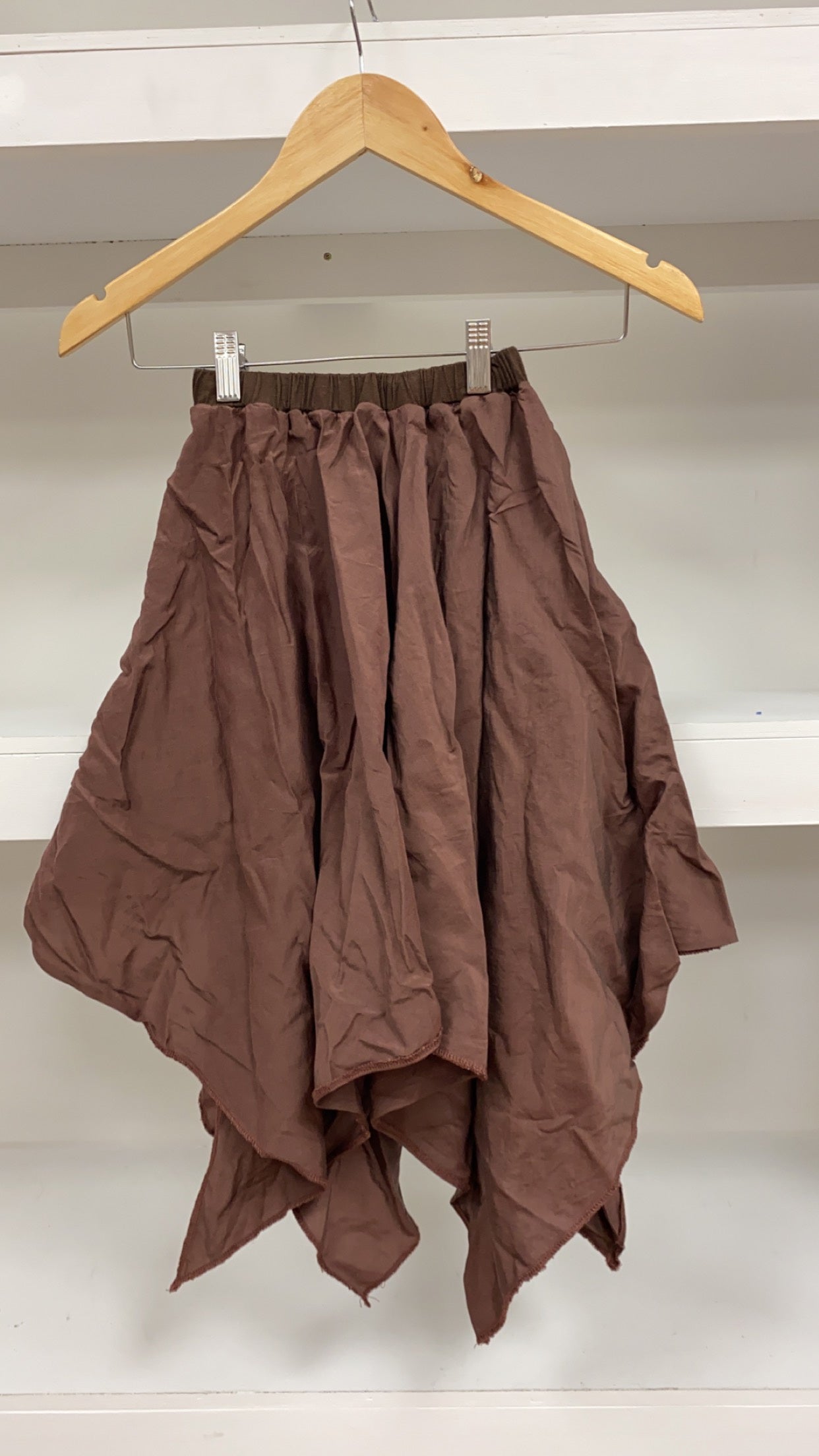Chocolate Brown Handkerchief Skirt