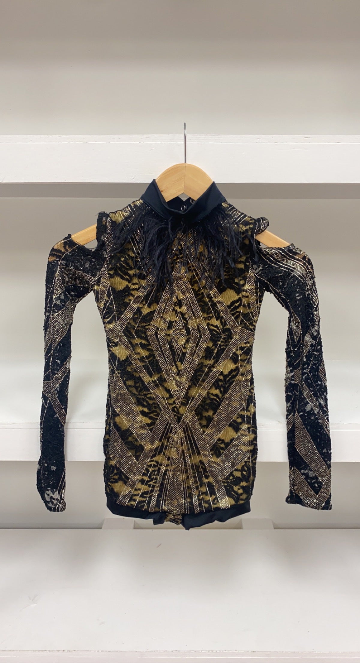 Gold & Black Playsuit