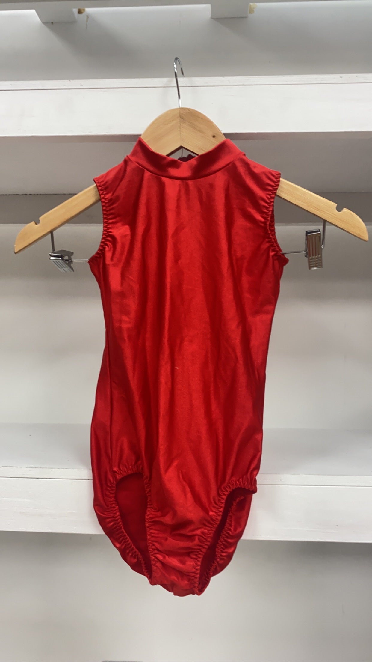 High Neck Red Leotard