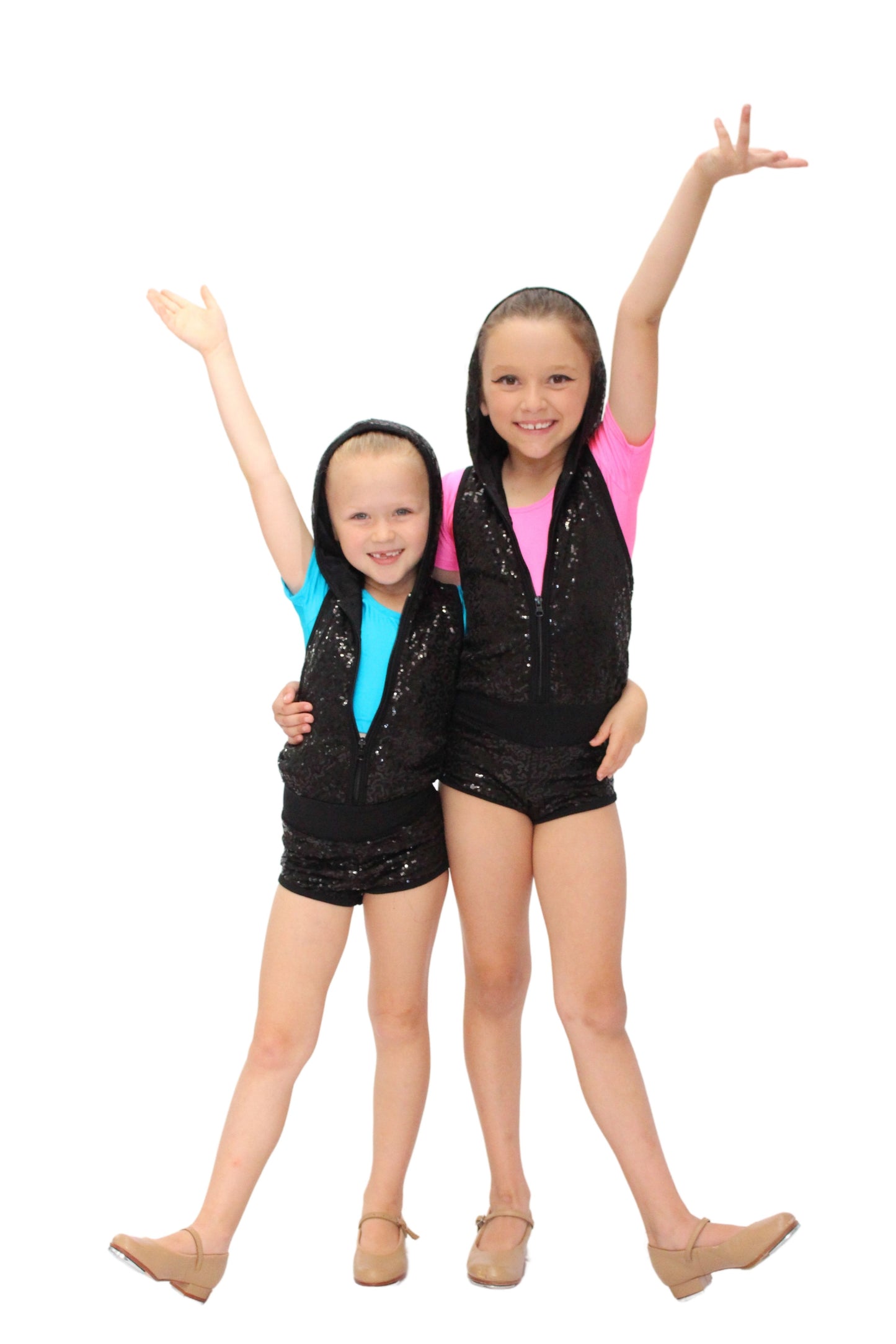 Black Sequin Biketard / Unitard