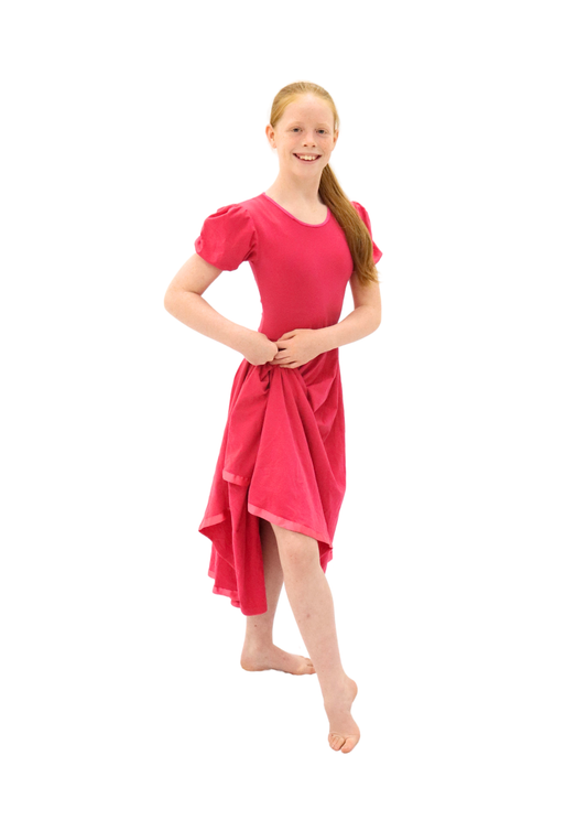 Cap Sleeve Dresses, Three Colours (Pink, Purple, Blue)