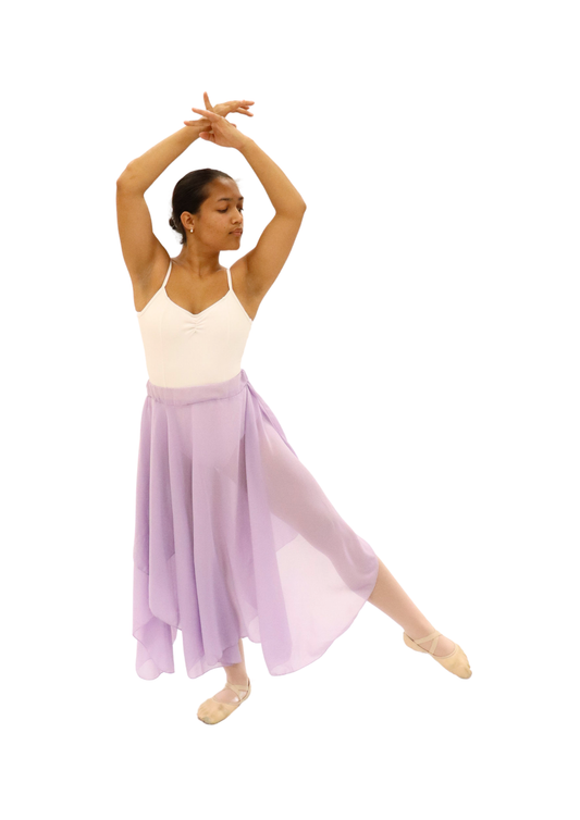 Lilac Purple Chiffon Skirt