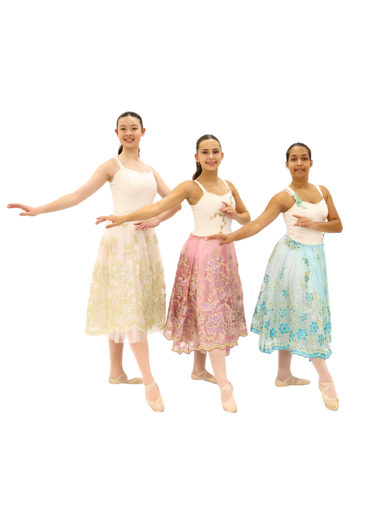 Organza Dress (Pink, Gold, Blue)