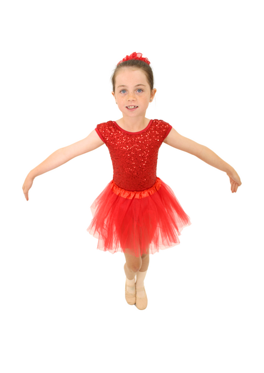 Red Sequin Leotard