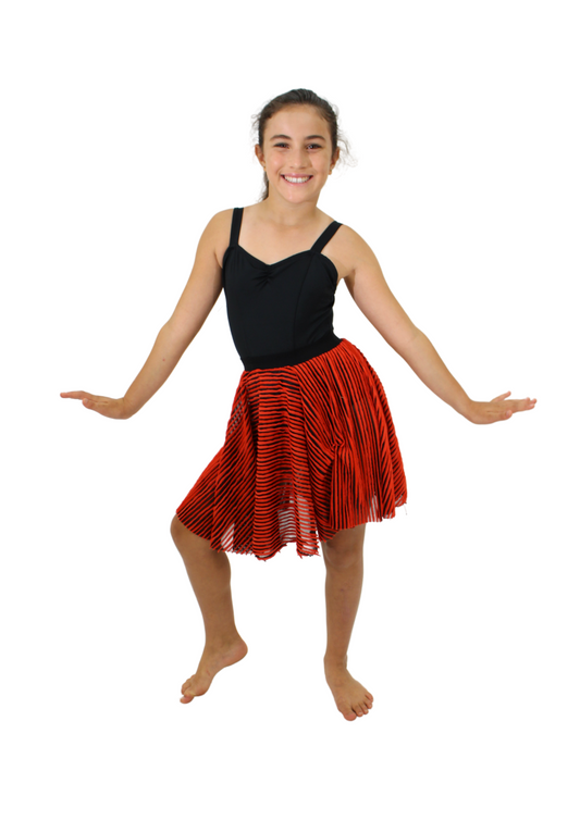 Red and Black Skirt