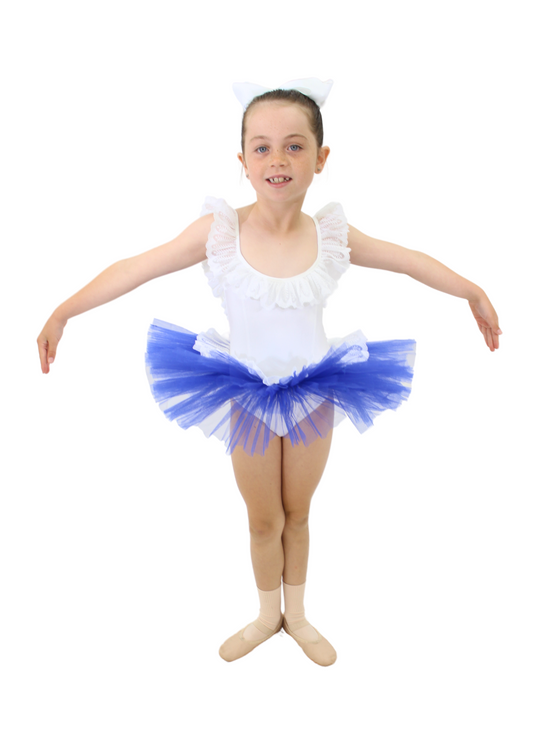 White and Navy Tutu