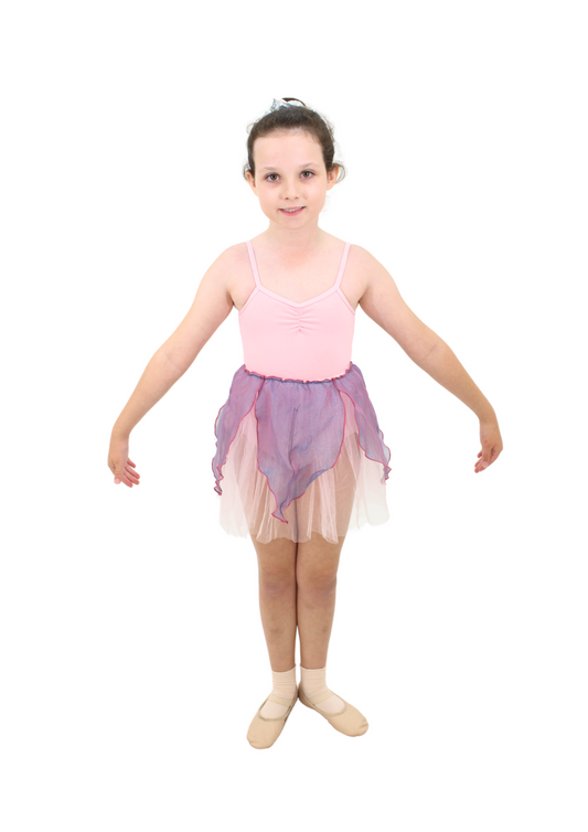 Pink & Purple Flower Petal Skirt