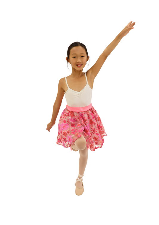 Pink Floral Skirt