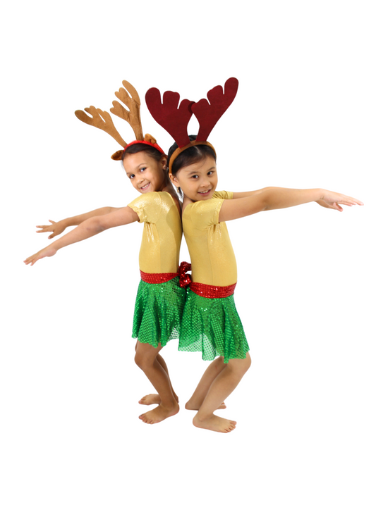 Red and Green Sequin Skirt