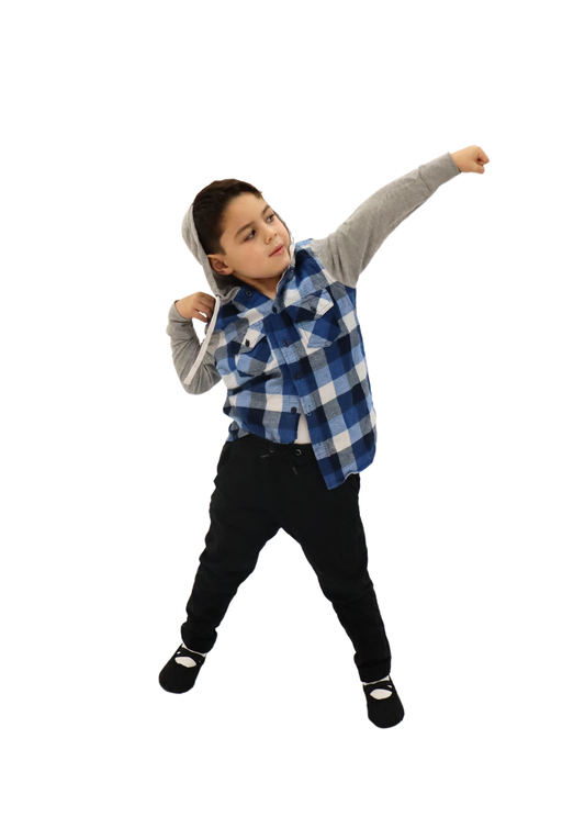 Blue Tartan Hoodie Jacket