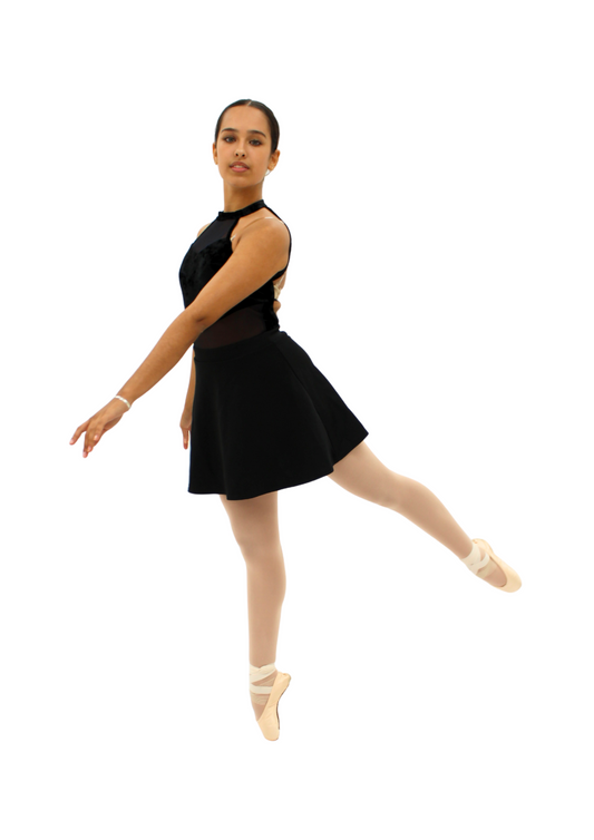 Black Velvet Halter-neck Leotard