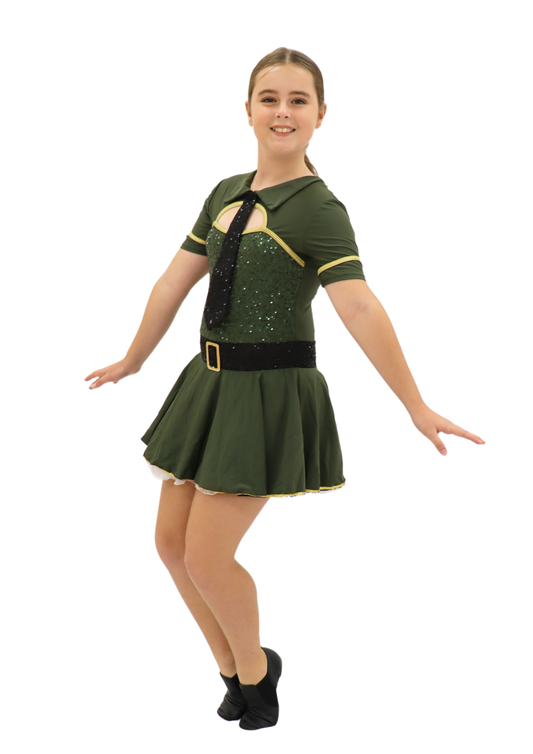 Green Army Dress