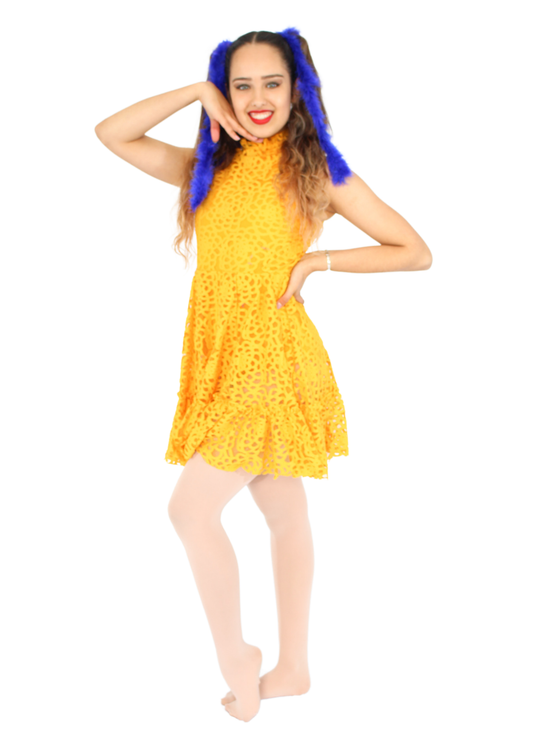 Yellow Dress - Mid thigh length