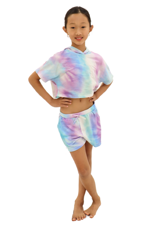 Tie Dye Purple & Blue Two-Piece