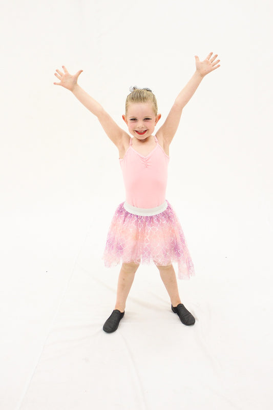 Ombre Pink & Purple Scale Skirt