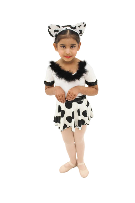 Black and white Polkadot Skirt