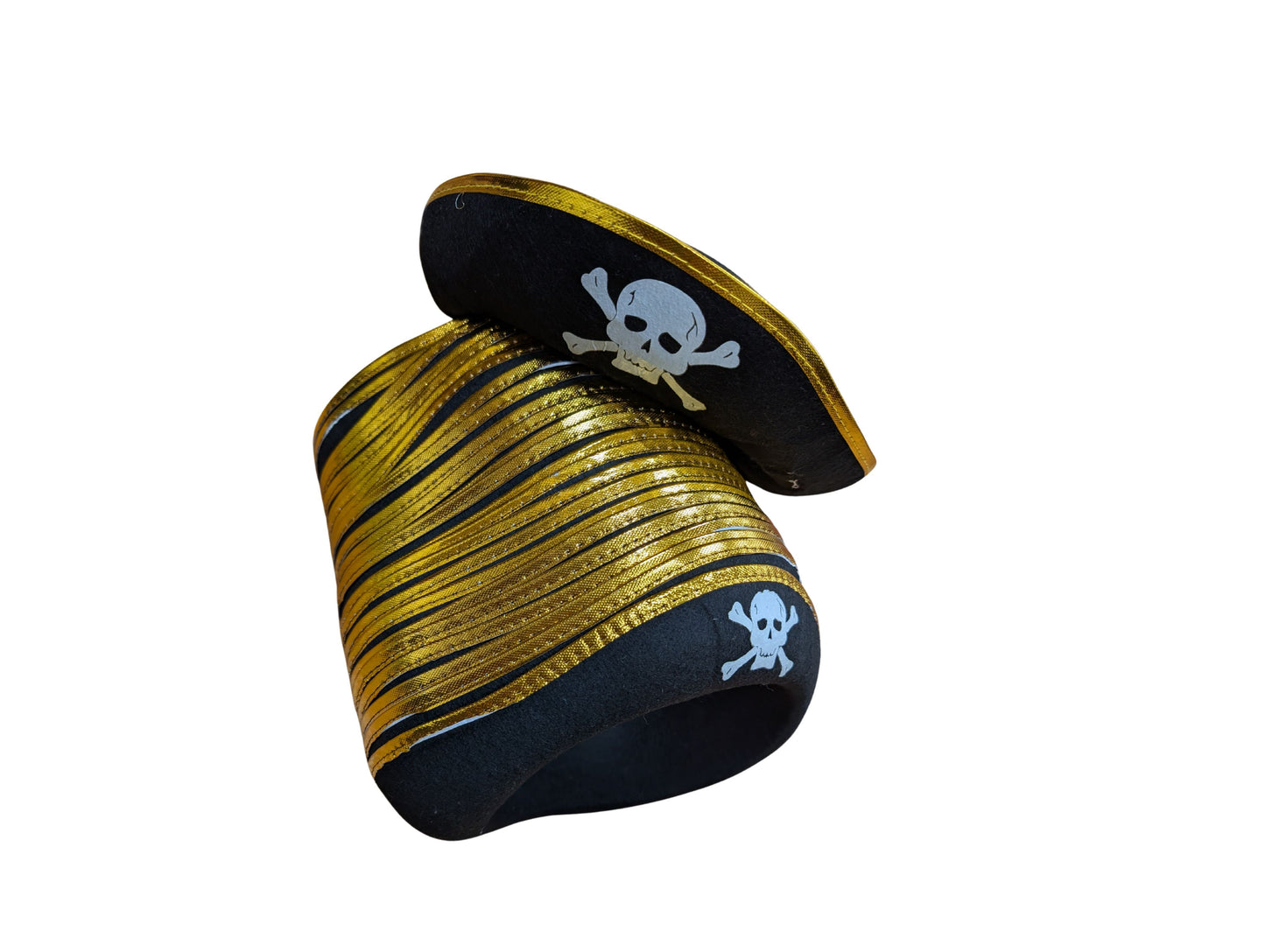 Felt Pirate Hats with Skull and Cross Bones