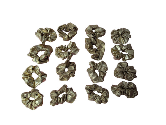 Dusty Gold Scrunchies