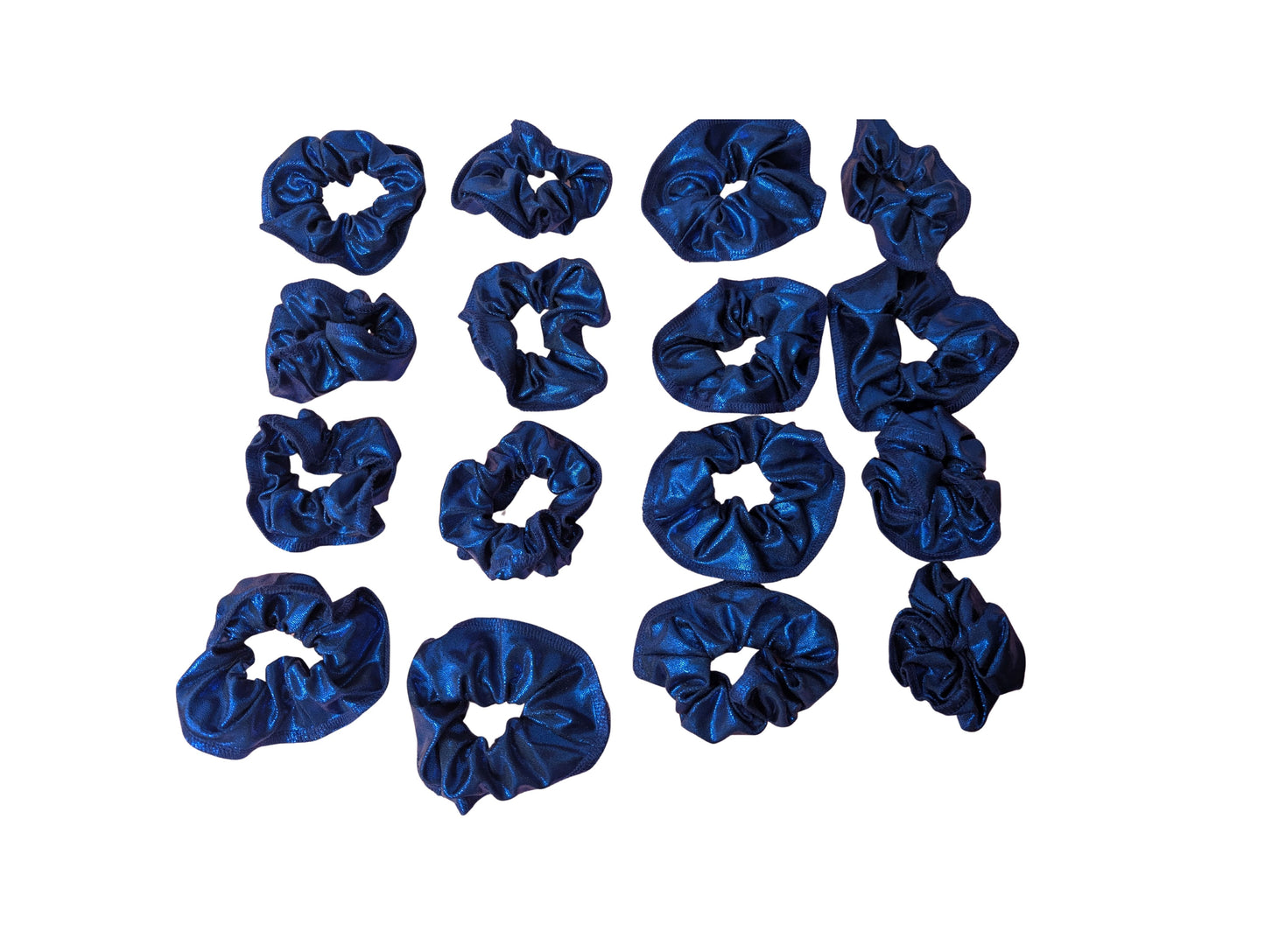 Sparkly Blue Scrunchies