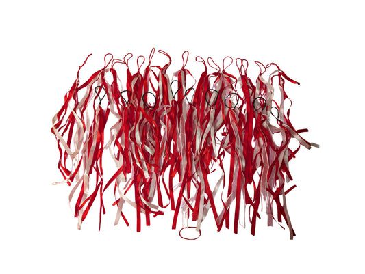 Candy Cane Ribbon Hair Ties