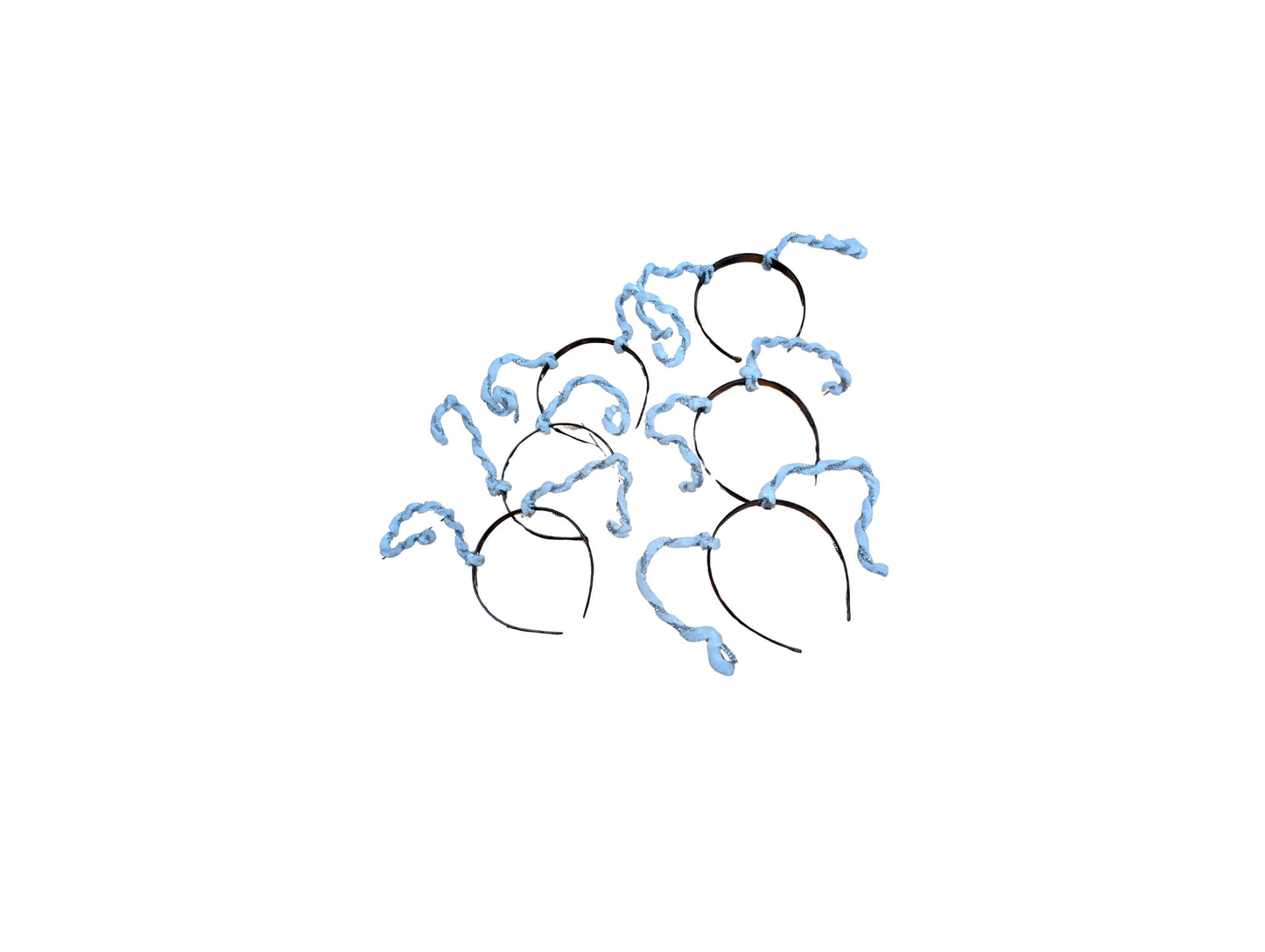 Silver and White Bug Antennae Headband