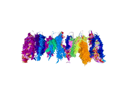 Rainbow Feather Boa Tails