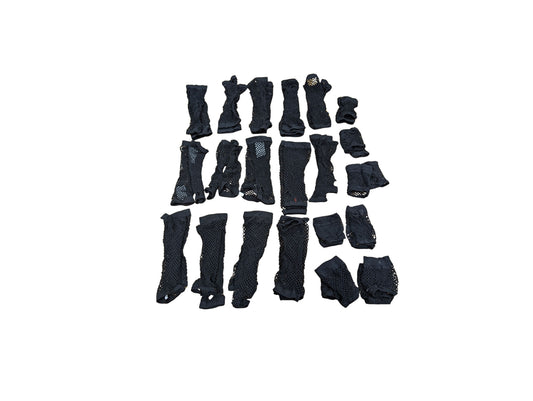 Black Mesh Gloves