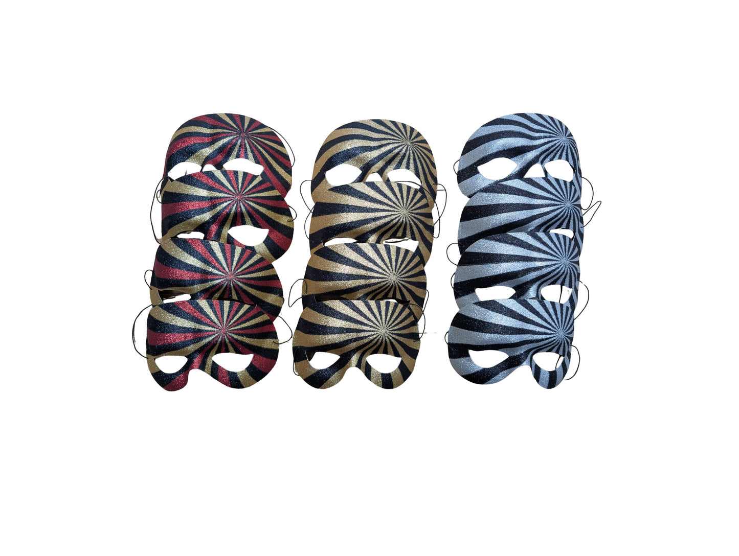 Striped Masquerade Masks