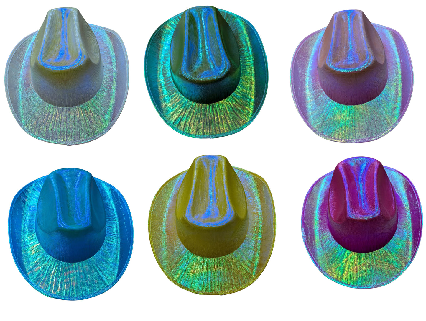 Holographic Cowboy/Party Hats