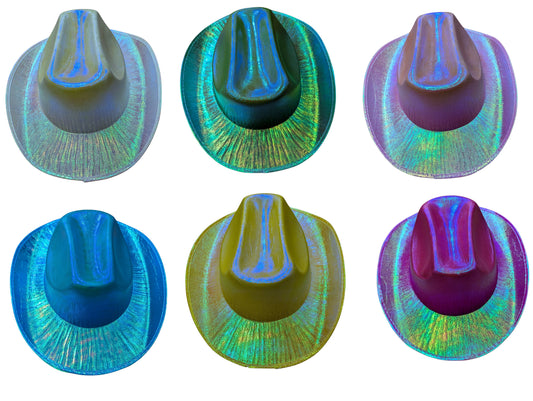 Holographic Cowboy/Party Hats
