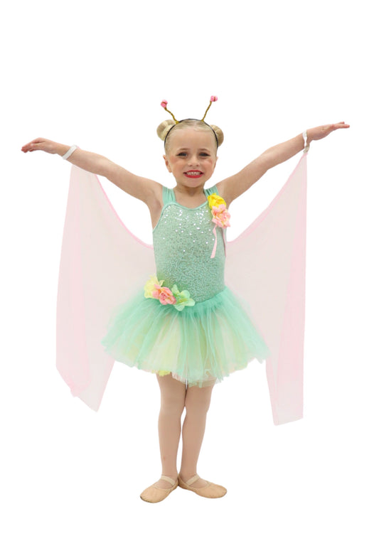 Yellow and Green Tutu Dress