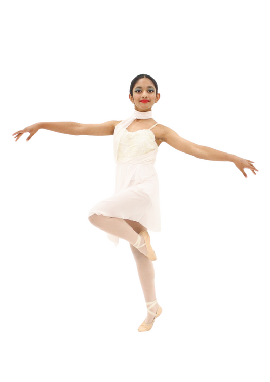 Cream and Gold Dress