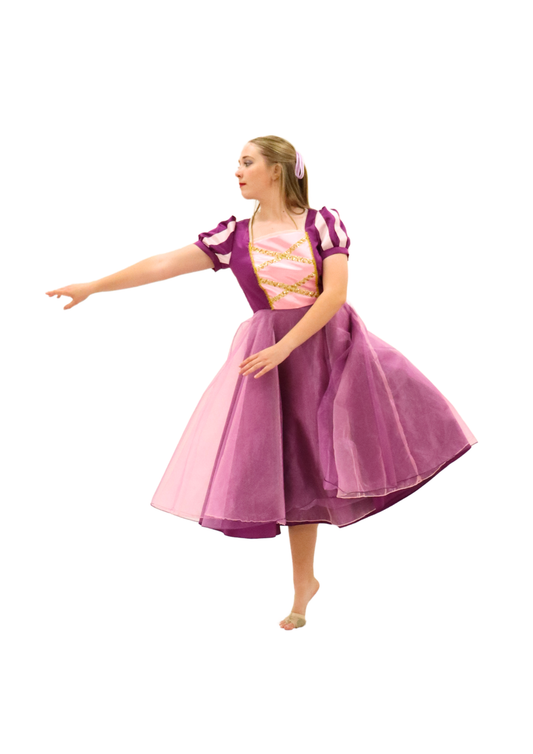 Purple and Gold Dress