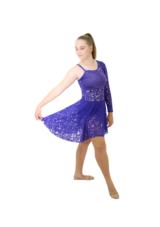 Electric Blue Lace Dress