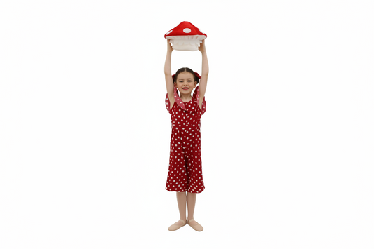 Red and White Polkadot Unitard