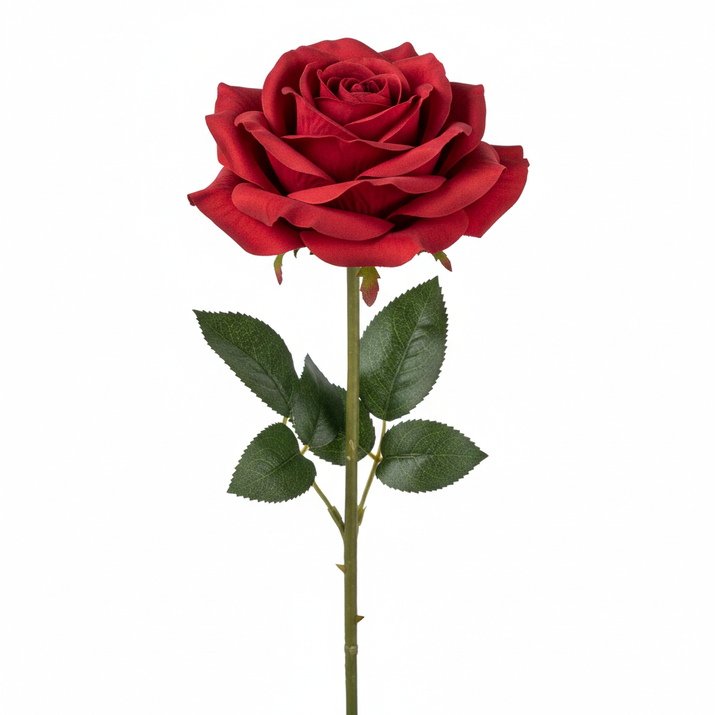 Single Red Rose - Artificial