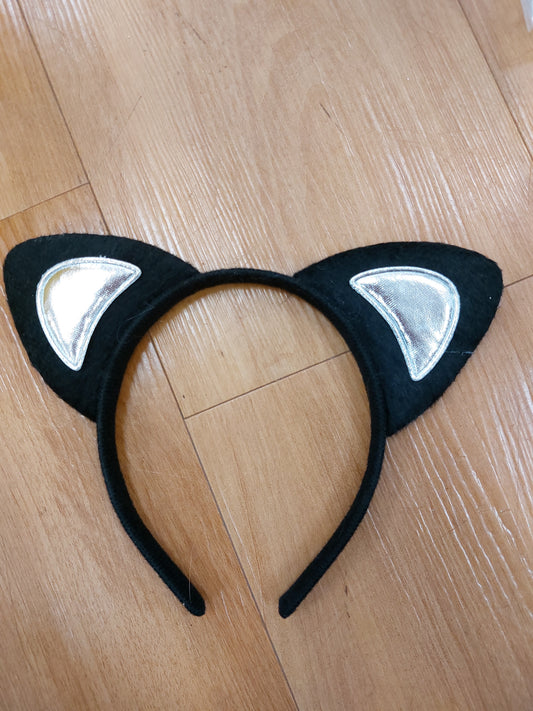 Cat Ears - black and silver