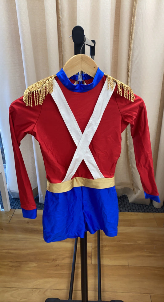 Red & Blue Soldiers Playsuit Unitard
